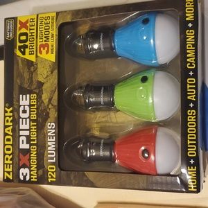 New 3 Pack Hanging Wireless LED Light Bulbs